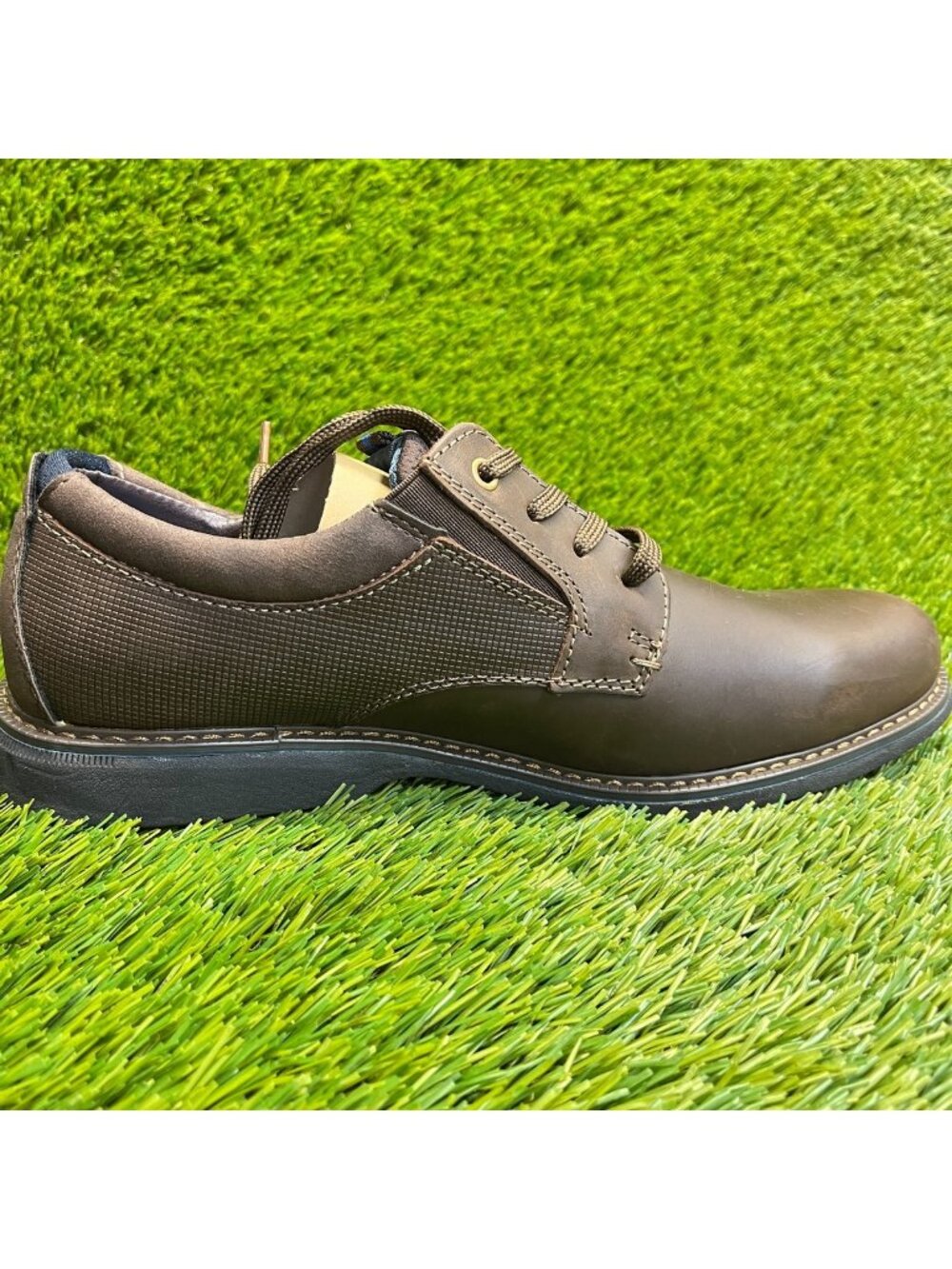 Nunn‎ Bush Otto Mens Size 9 Brown Casual Classic Plain Toe Oxford Dress Shoes
